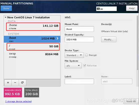 CentOS7调整磁盘分区_linux_02